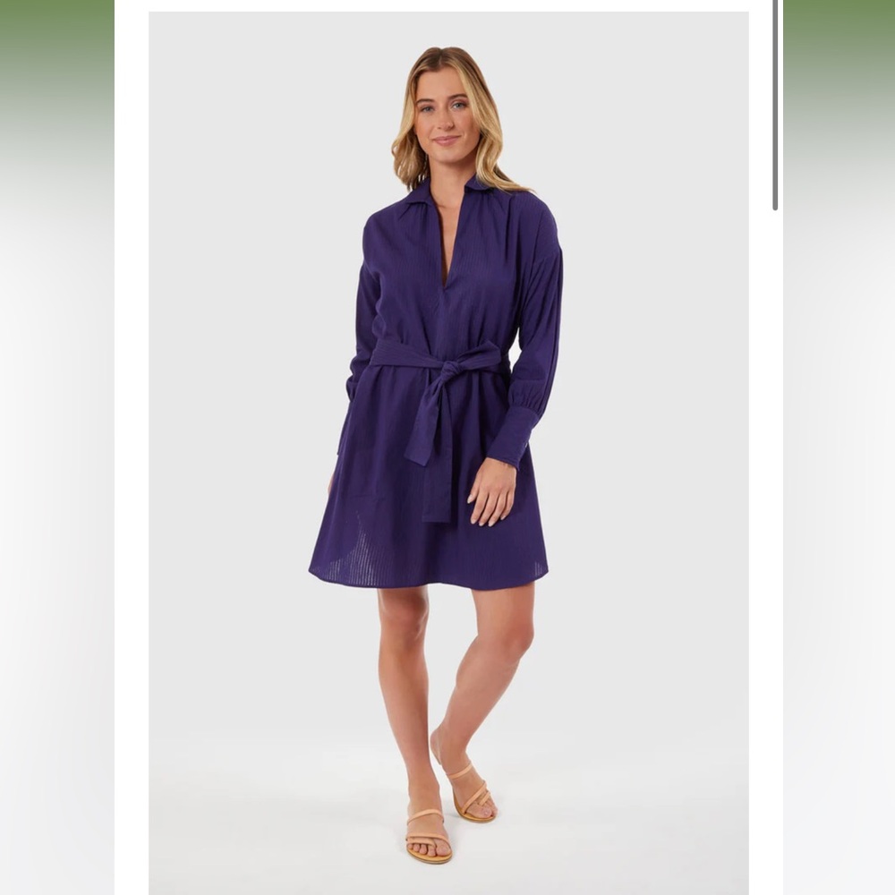 Livro Women's Long Sleeve Navy Dress